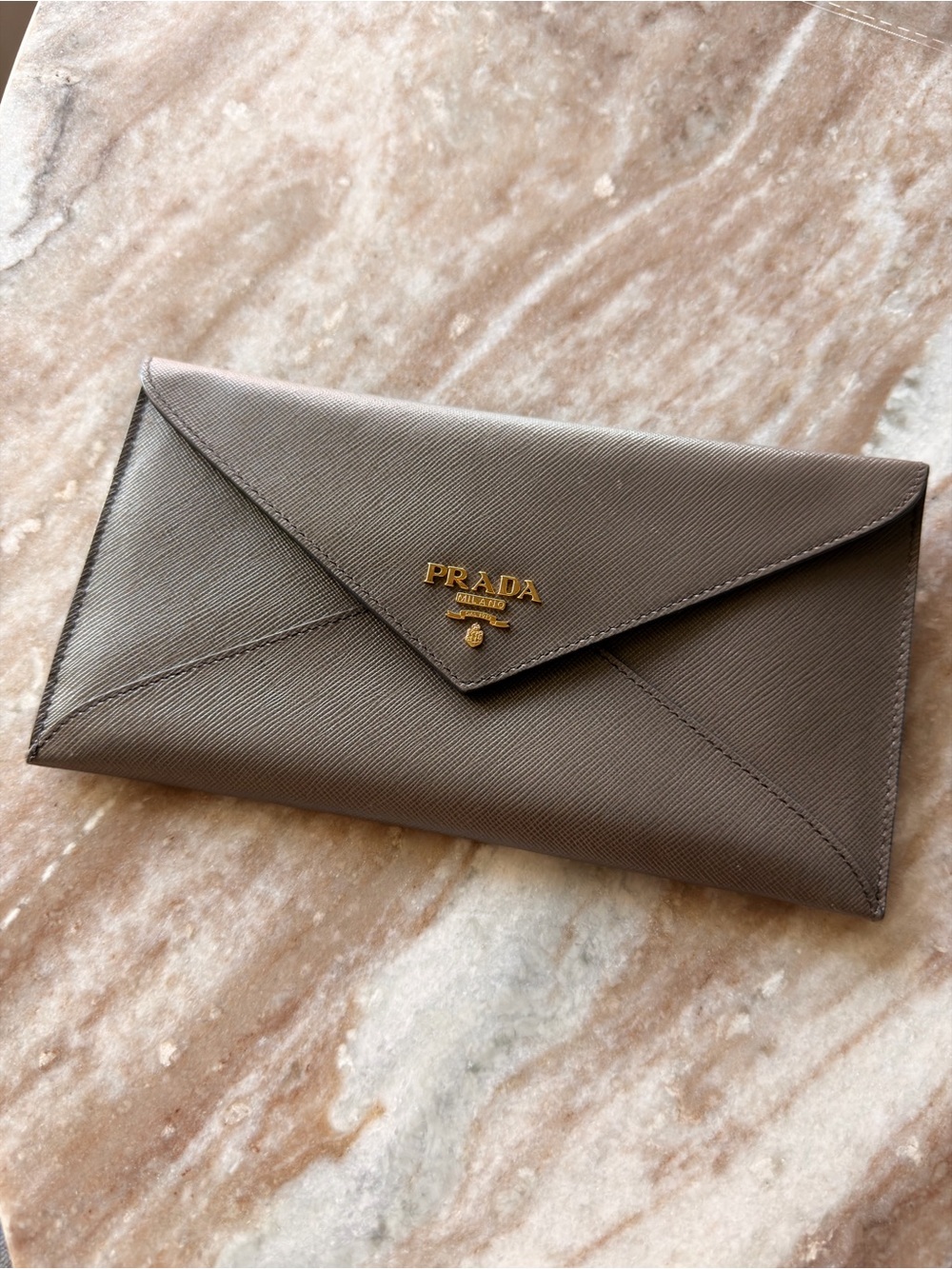 PRADA Saffiano Envelope Clutch